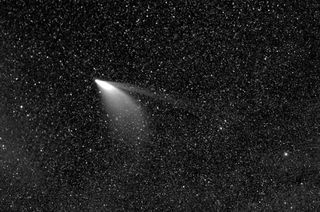 a comet set against the night sky