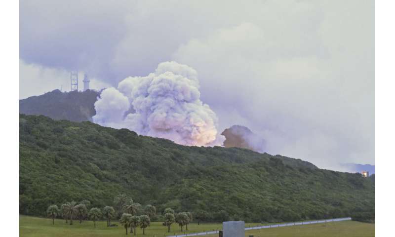 The engine of Japan's flagship new small rocket explodes during a test for a second time