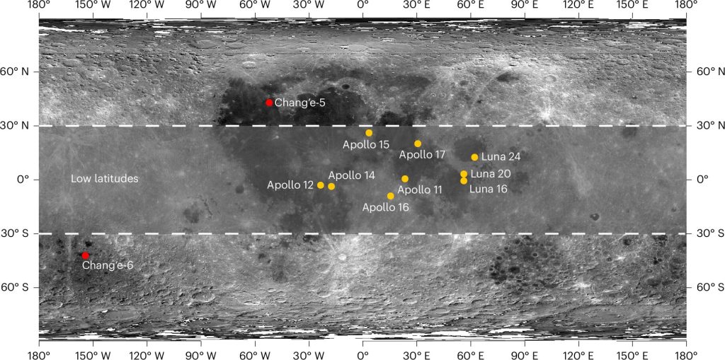 Lunar water traced to solar wind: Latitude and regolith maturity shape its abundance, study finds_690e71bbad520.jpeg