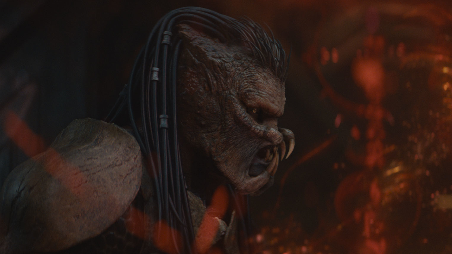 Mike Homik as Kwei in 20th Century Studios' PREDATOR: BADLANDS film. Photo courtesy of 20th Century Studios. © 2025 20th Century Studios. All Rights Reserved.