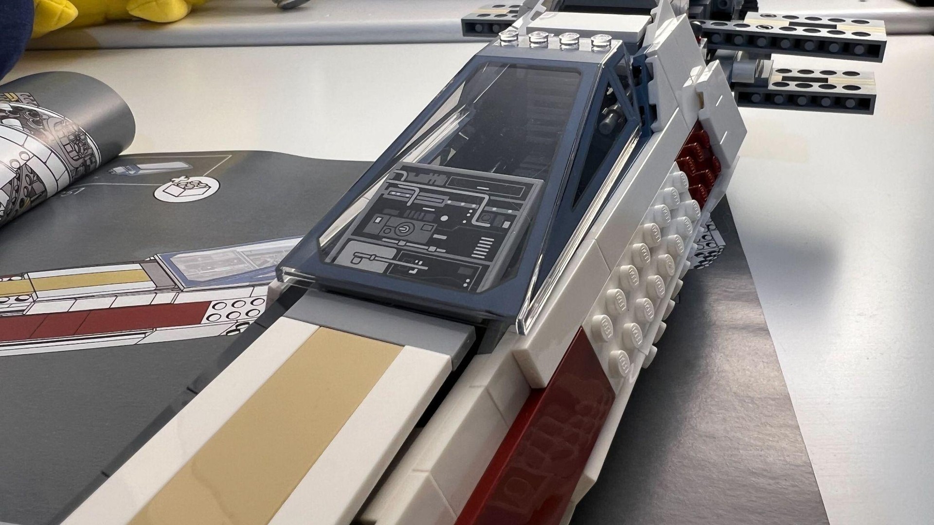 Lego Star Wars X-Wing Starfighter - build in progress.