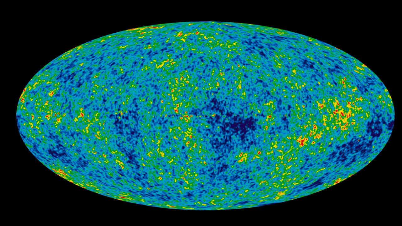 Map of universe created from WMAP data