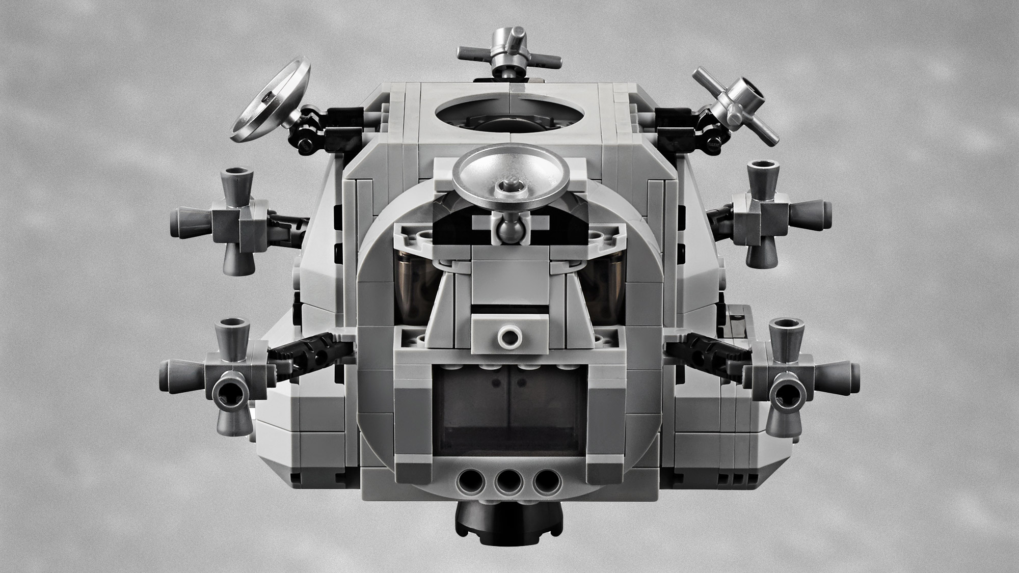 The front of Lego's Apollo 11 Lunar Module ascent stage.