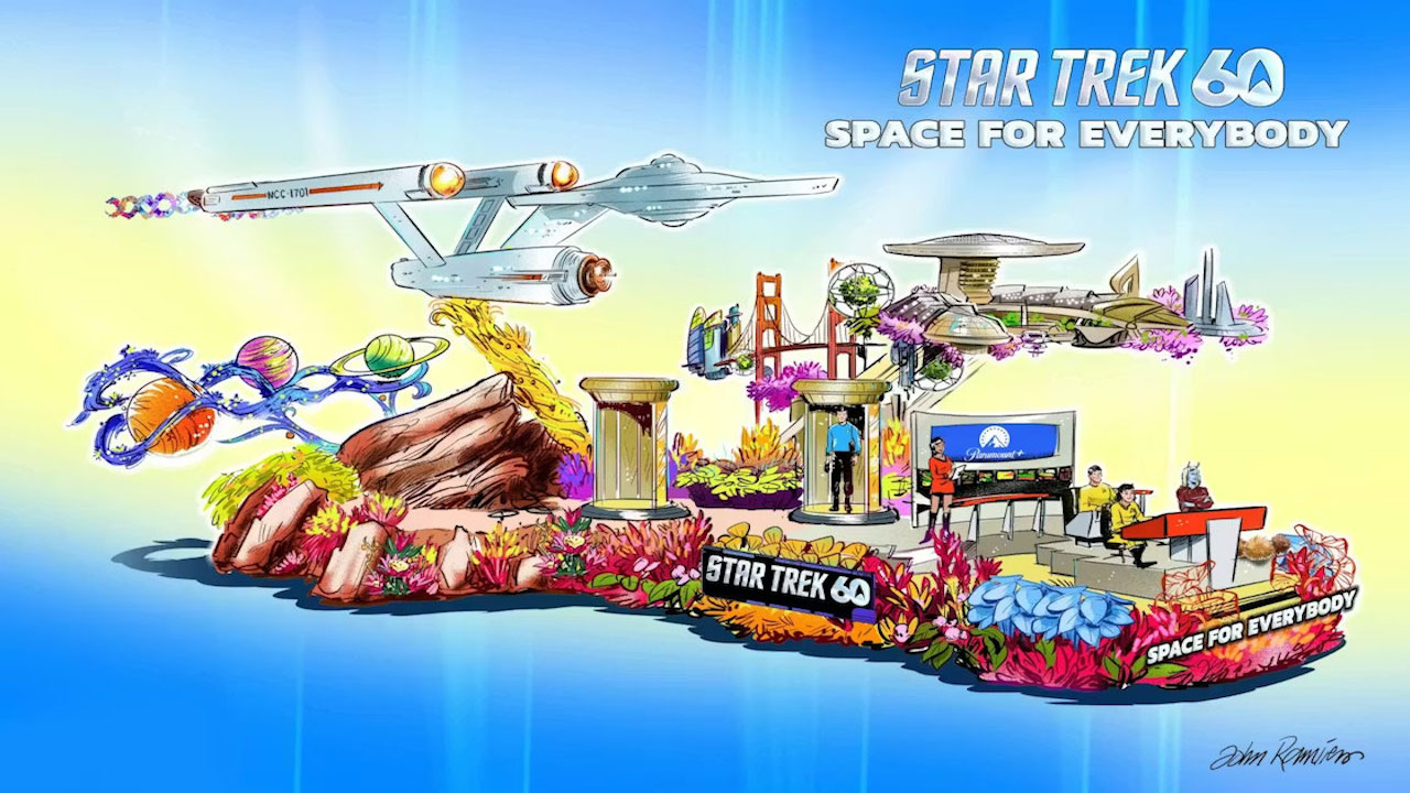 concept art for a Star Trek parade float