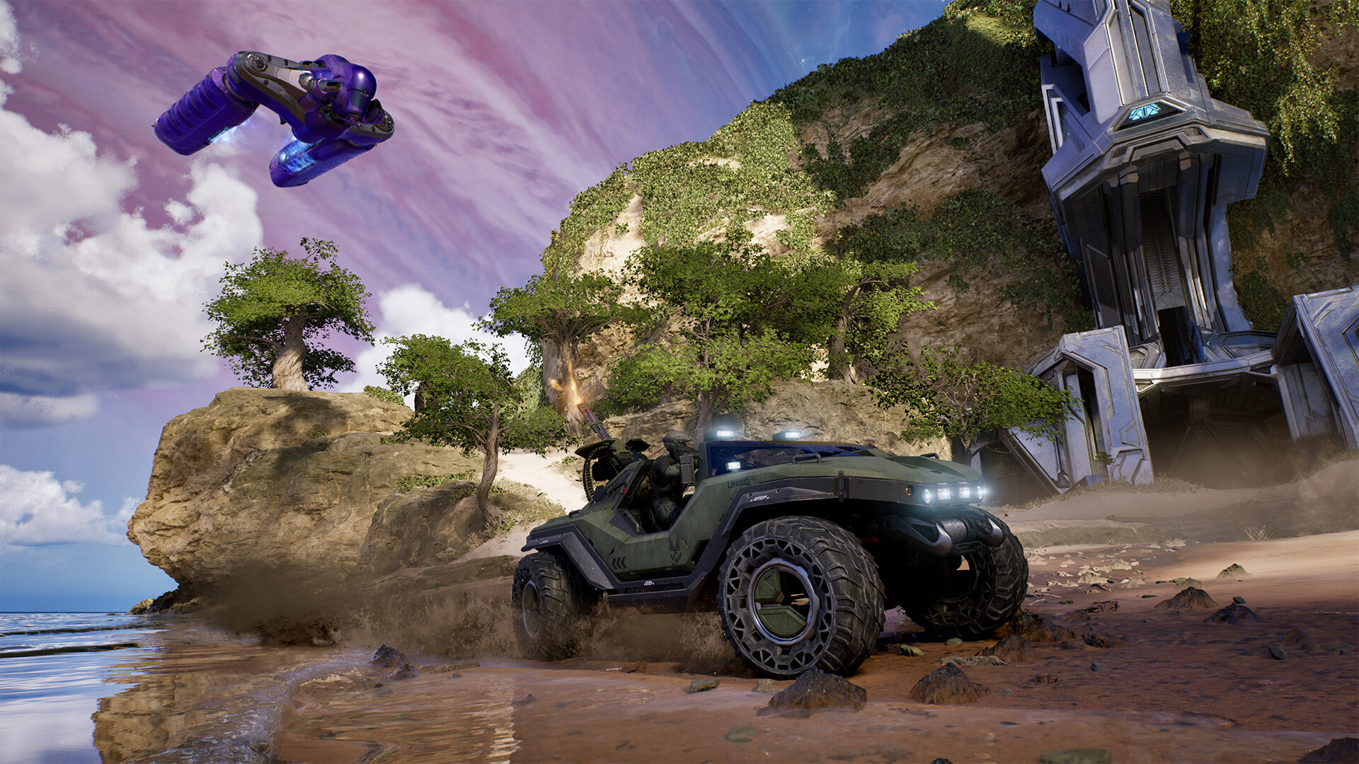 Screenshot from Halo: Campaign Evolved, the remake of Halo: Combat Evolved.