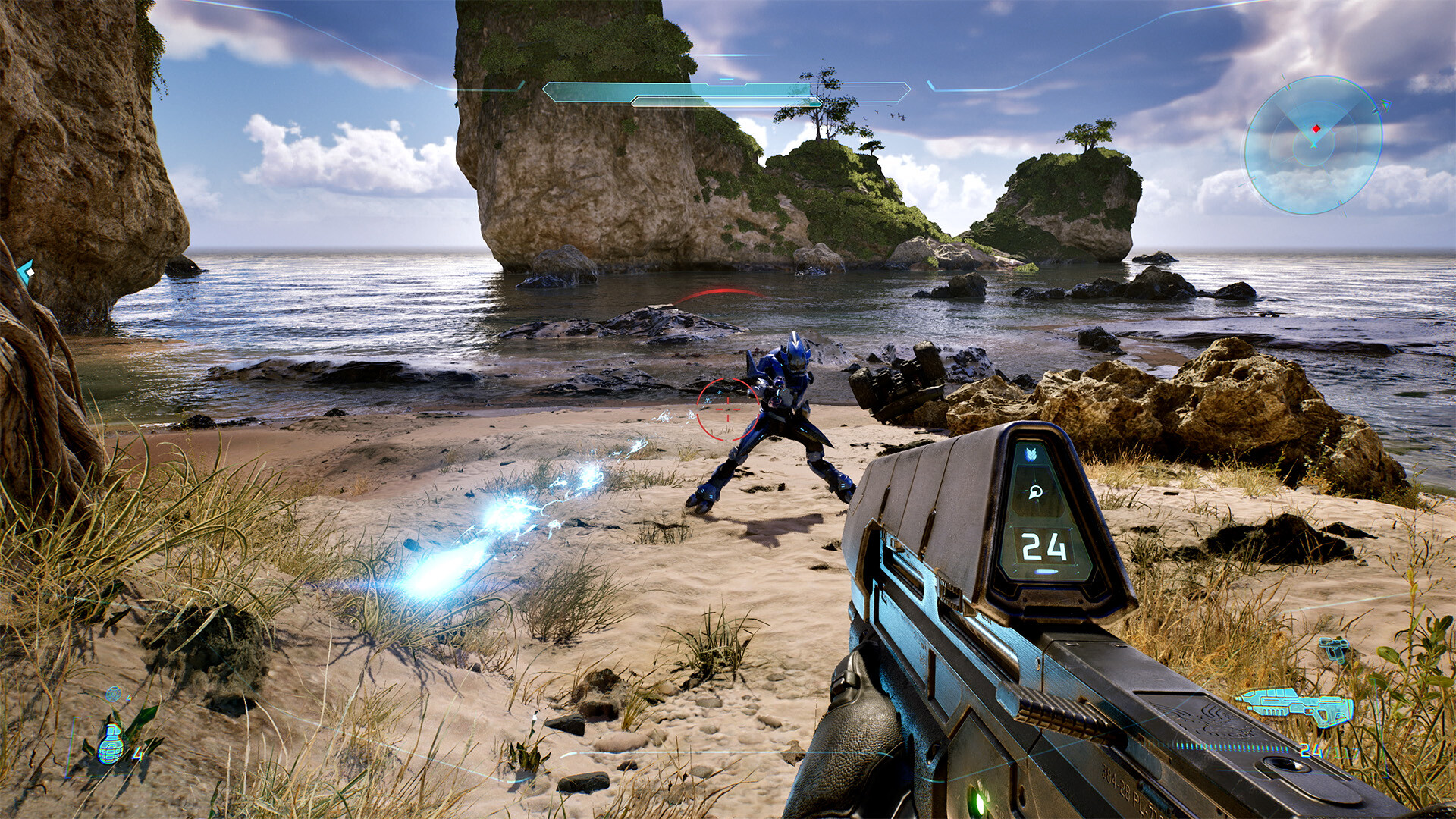 Screenshot from Halo: Campaign Evolved, the remake of Halo: Combat Evolved.