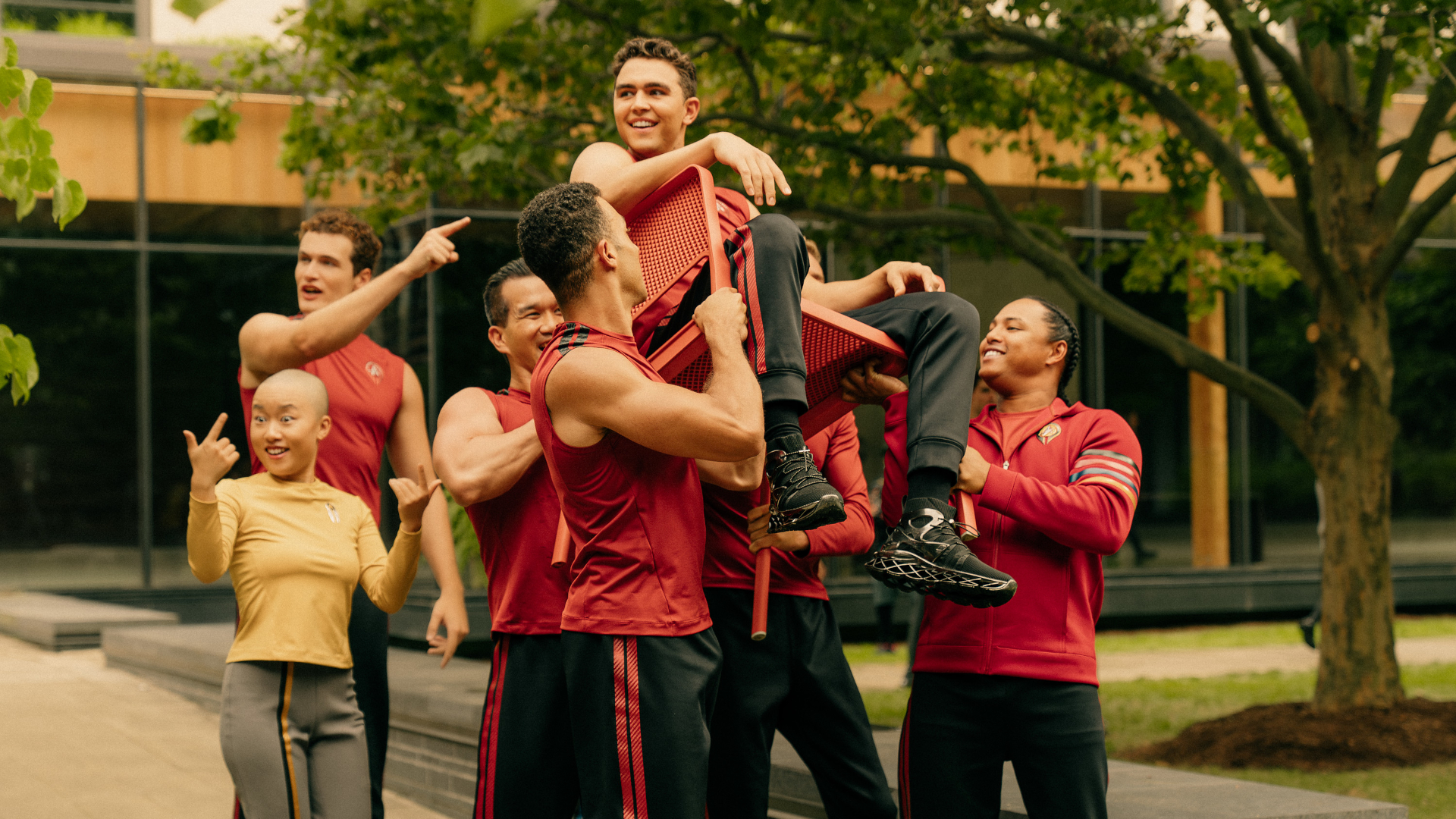 George Hawkins as Darem Reymi in Star Trek: Starfleet Academy, episode 3, season 1, streaming on Paramount+, 3035. Photo Credit: John Medland/Paramount+.