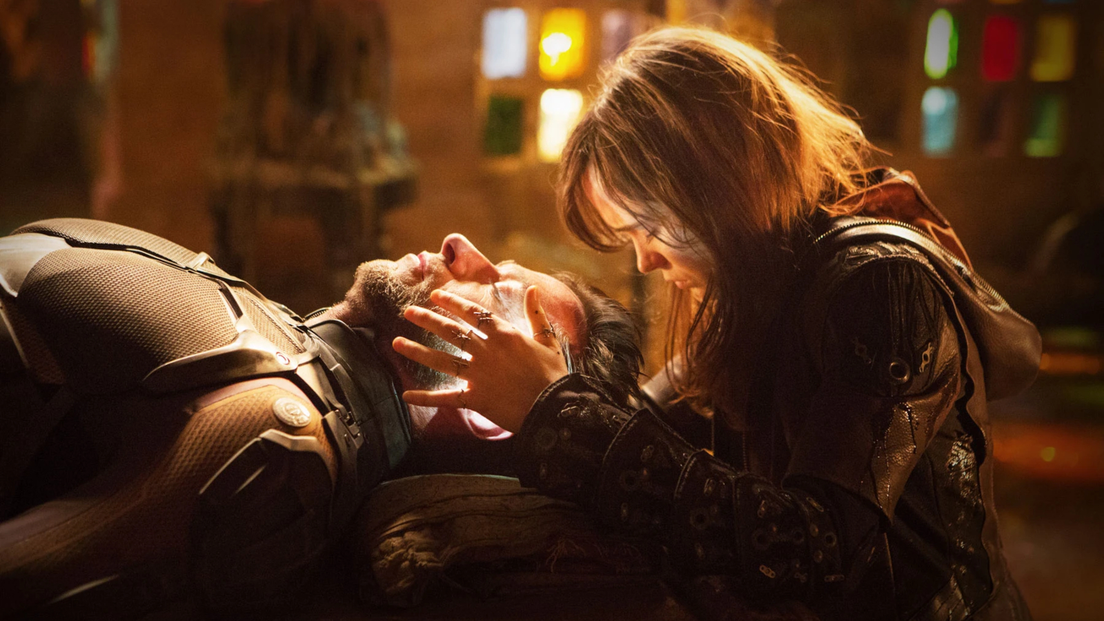 Kitty Pryde sending Logan's mind back in time in X-Men Days of Future Past.