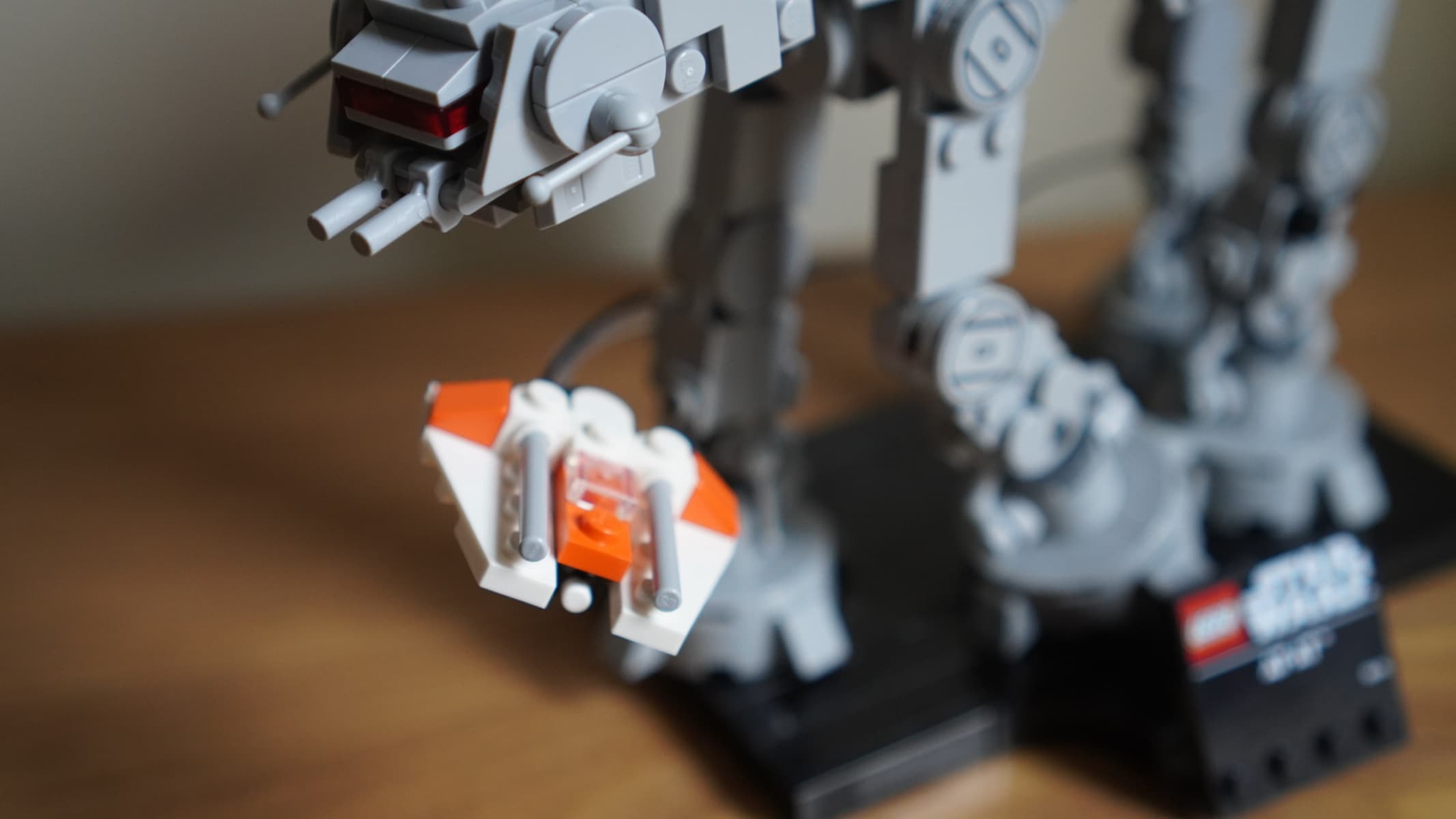 The completed build of Lego Star Wars AT-AT (2026) edition