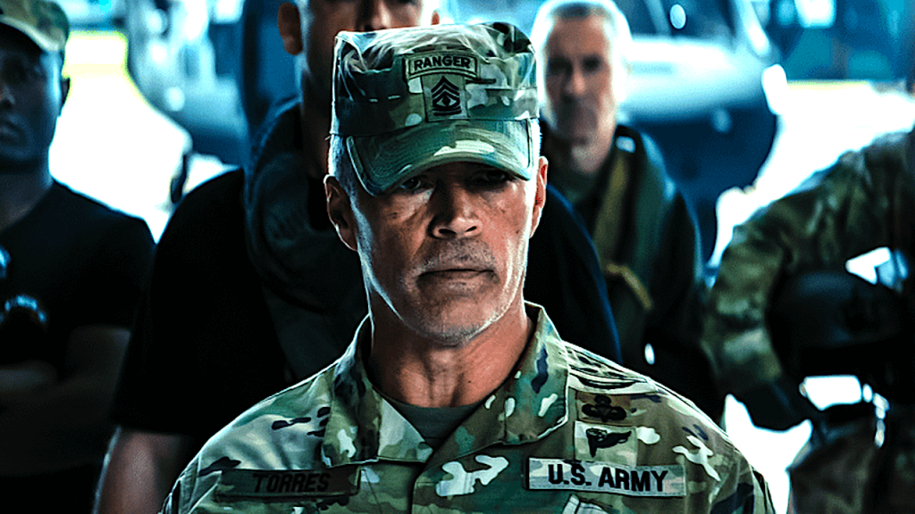 ‘It didn’t feel like a sci-fi movie’: Esai Morales on bringing an Army Ranger to life in Netflix’s sci-fi hit ‘War Machine’ (interview)_69cc23c9526bb.png