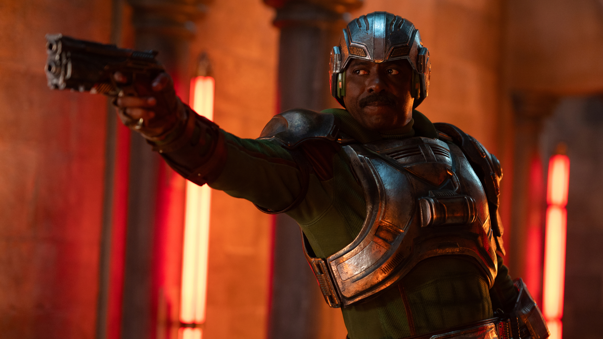 Idris Elba stars as 'Man At Arms' in MASTERS OF THE UNIVERSE.