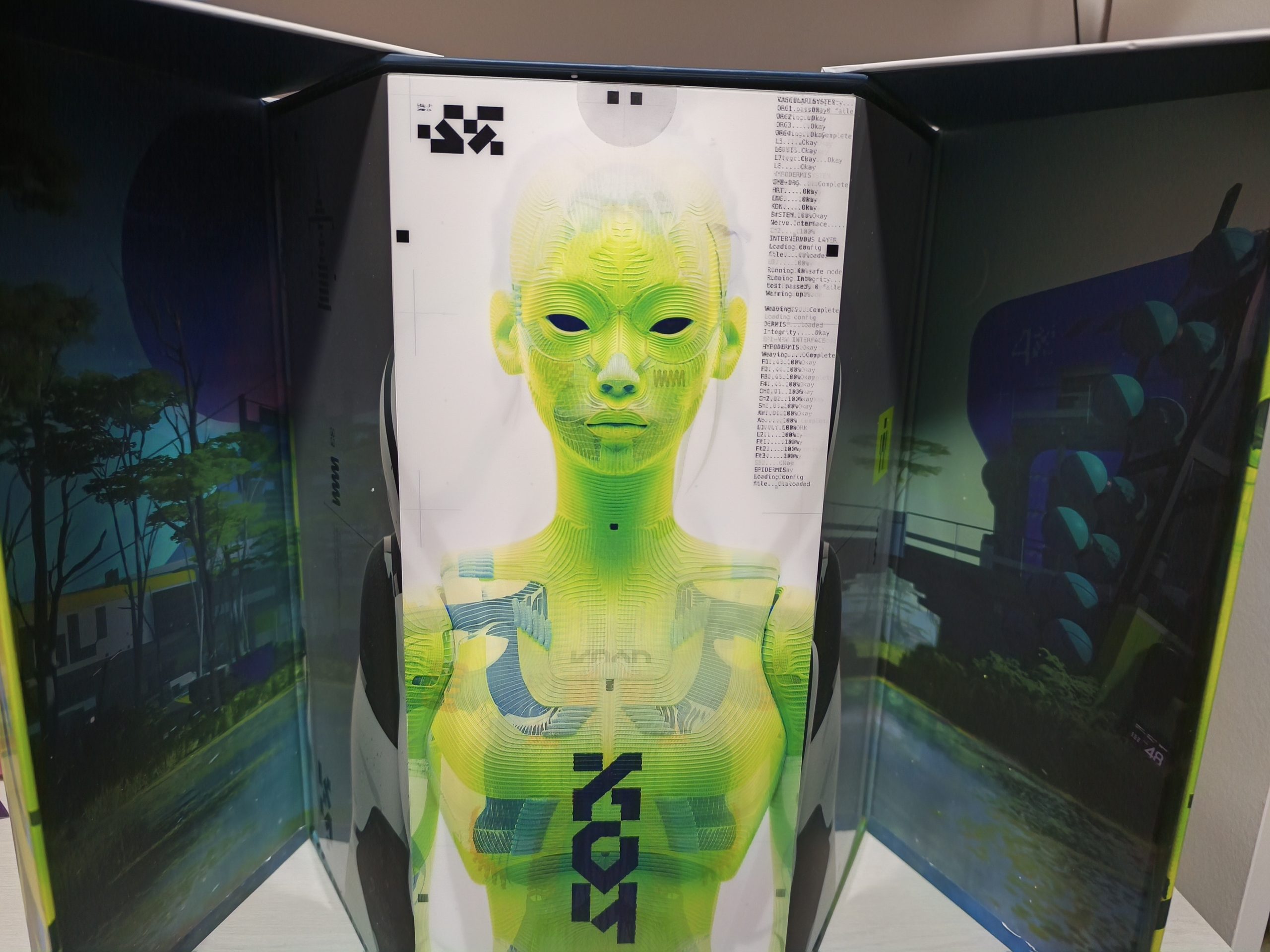 The lenticular poster included in the Marathon Collector's Edition