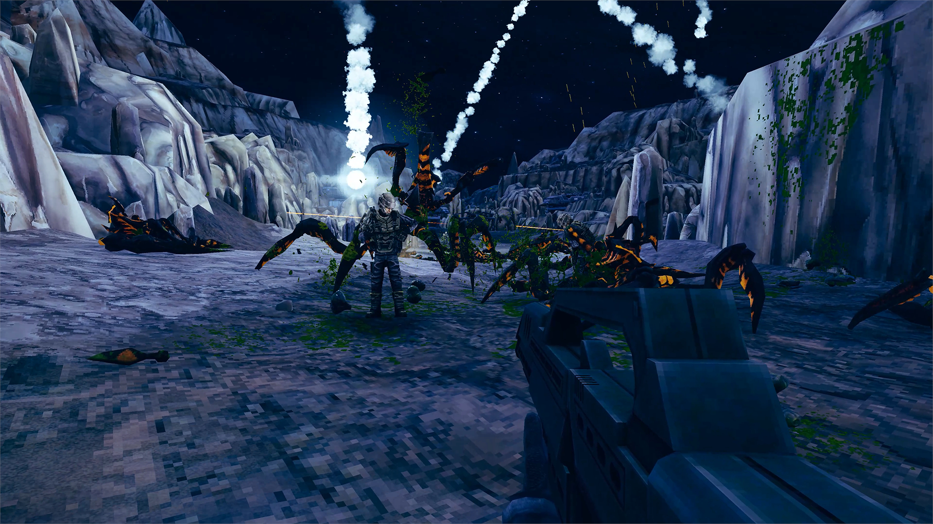 Screenshot from the sci-fi video game 