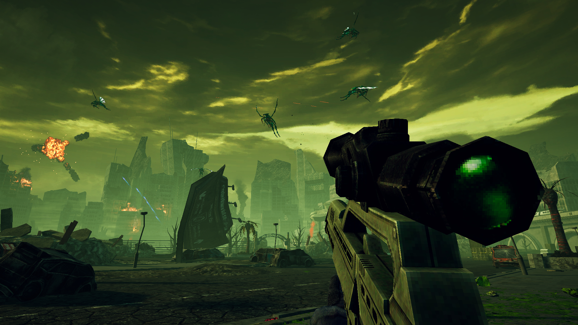 Screenshot from the sci-fi video game 