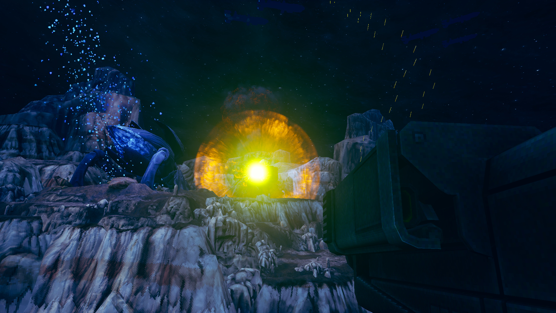 Screenshot from the sci-fi video game 