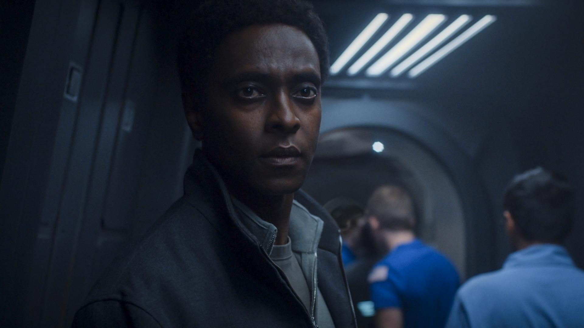 Dev Ayesa, played by Edi Gathegi, in the sci-fi show 