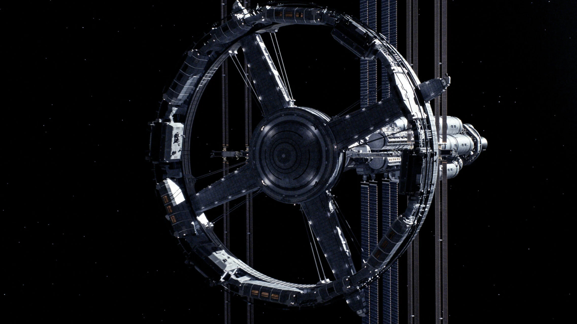 The Polaris space hotel shown in the sci-fi TV show 