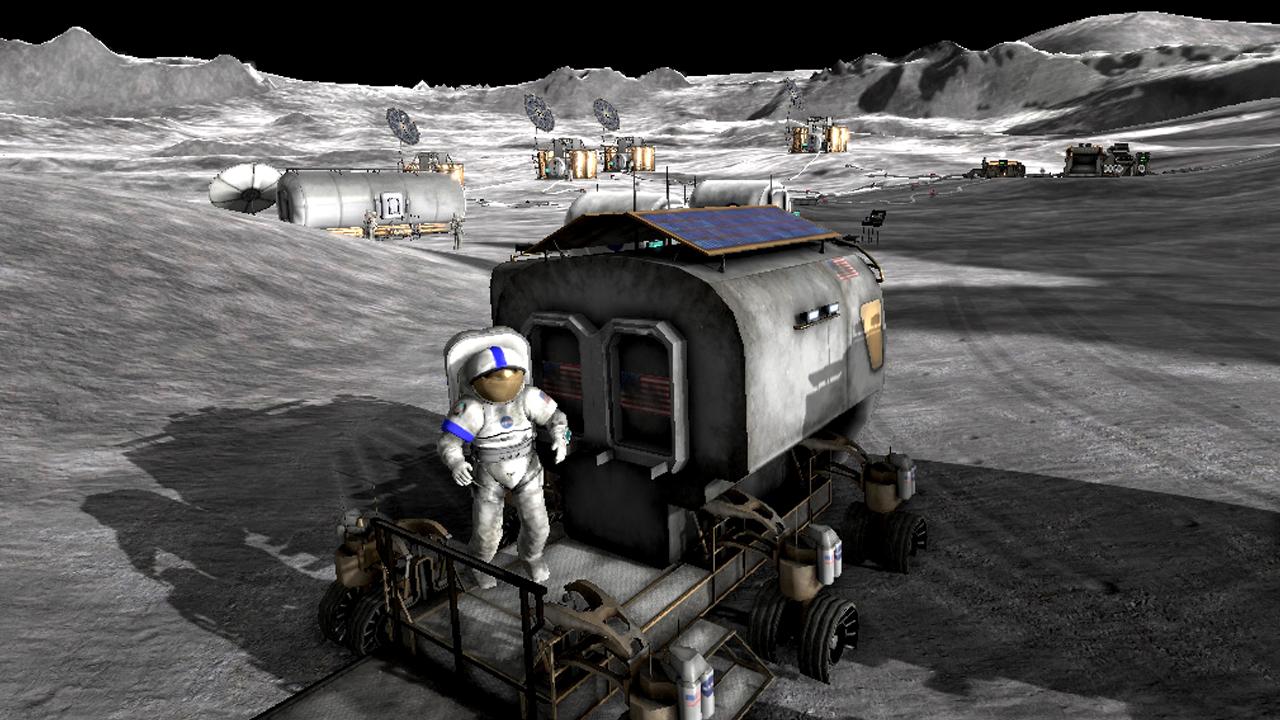 NASA's Moonbase Alpha allows up to six players to cooperate in saving a virtual lunar base from catastrophe.