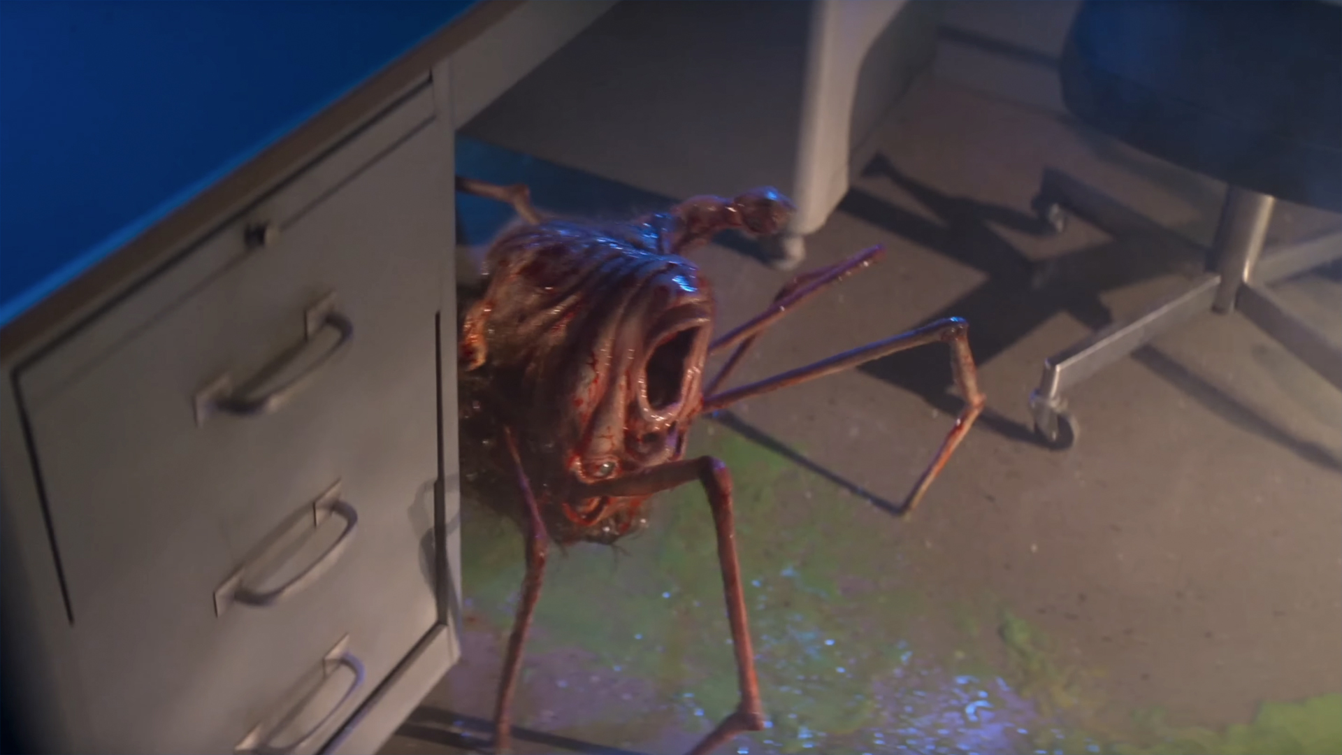 The Thing in spider form shown in The Thing (1982)