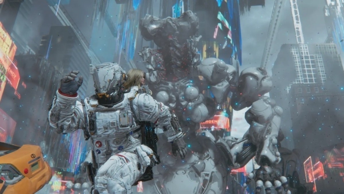 Screenshot from the sci-fi video game 