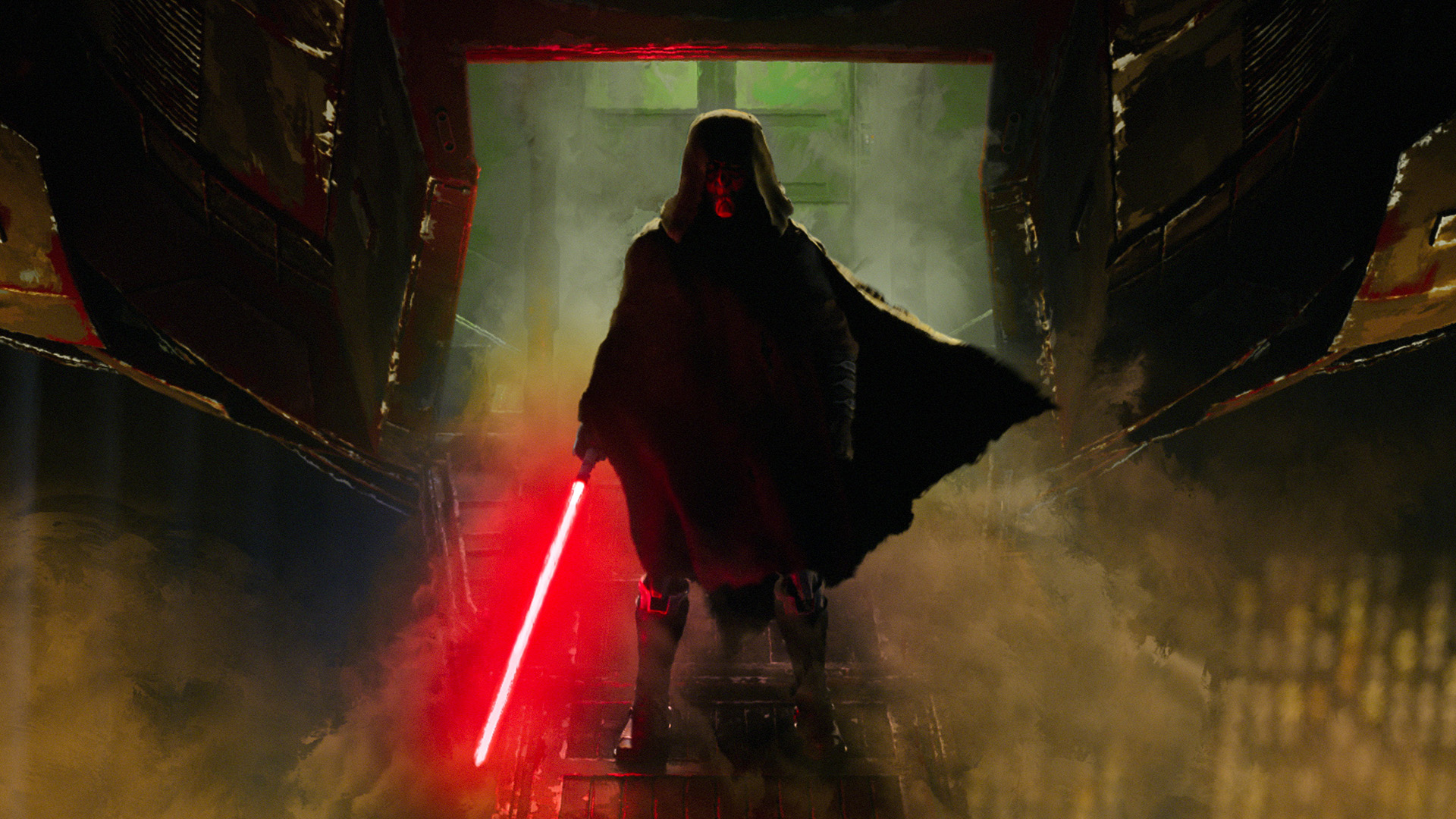 A scene still from Lucasfilm's STAR WARS: MAUL - SHADOW LORD, exclusively on Disney+. Photo courtesy of Lucasfilm Ltd. © 2026 Lucasfilm Ltd. All Rights Reserved.