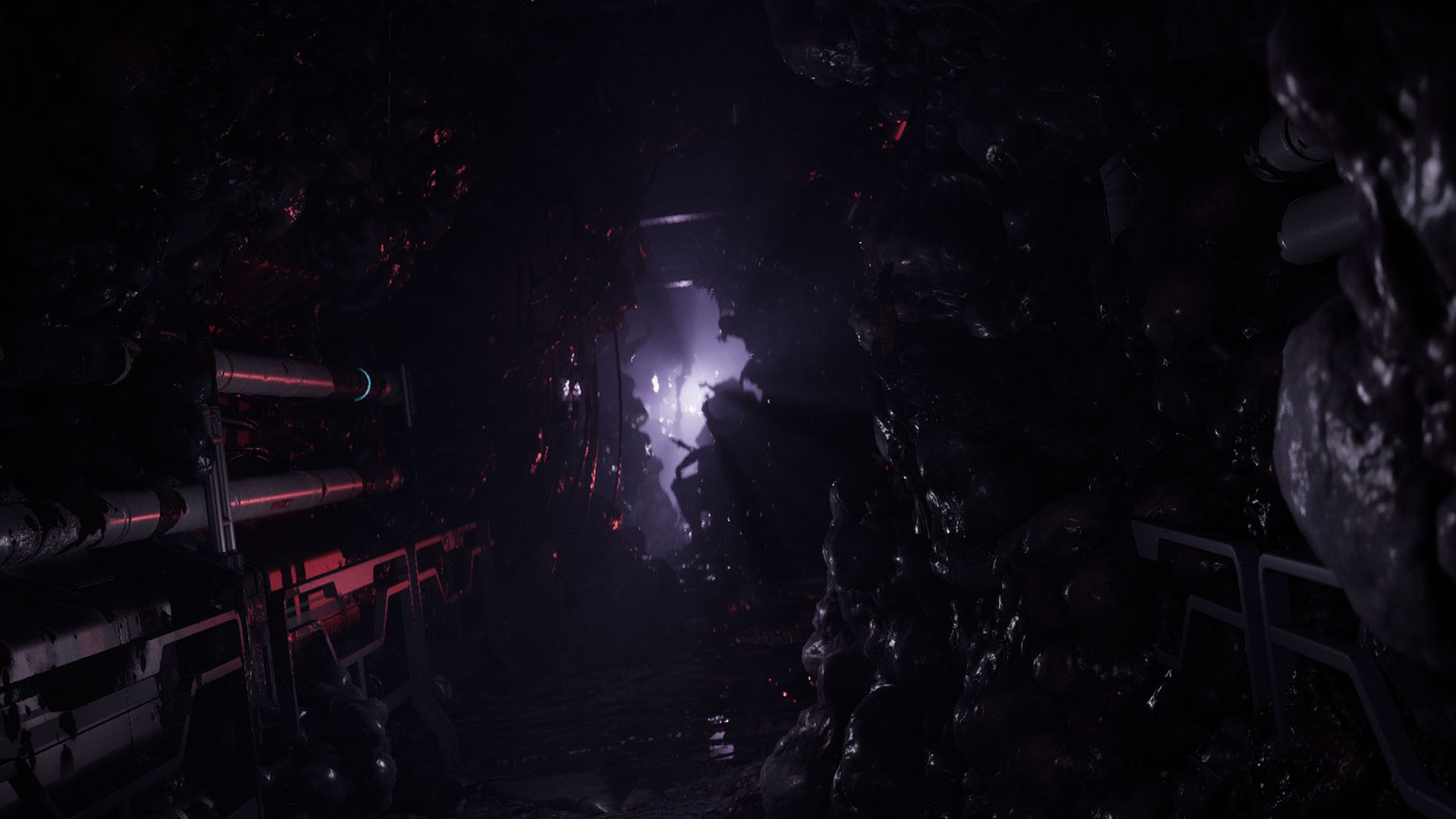 Screenshot from the 2026 space horror game 